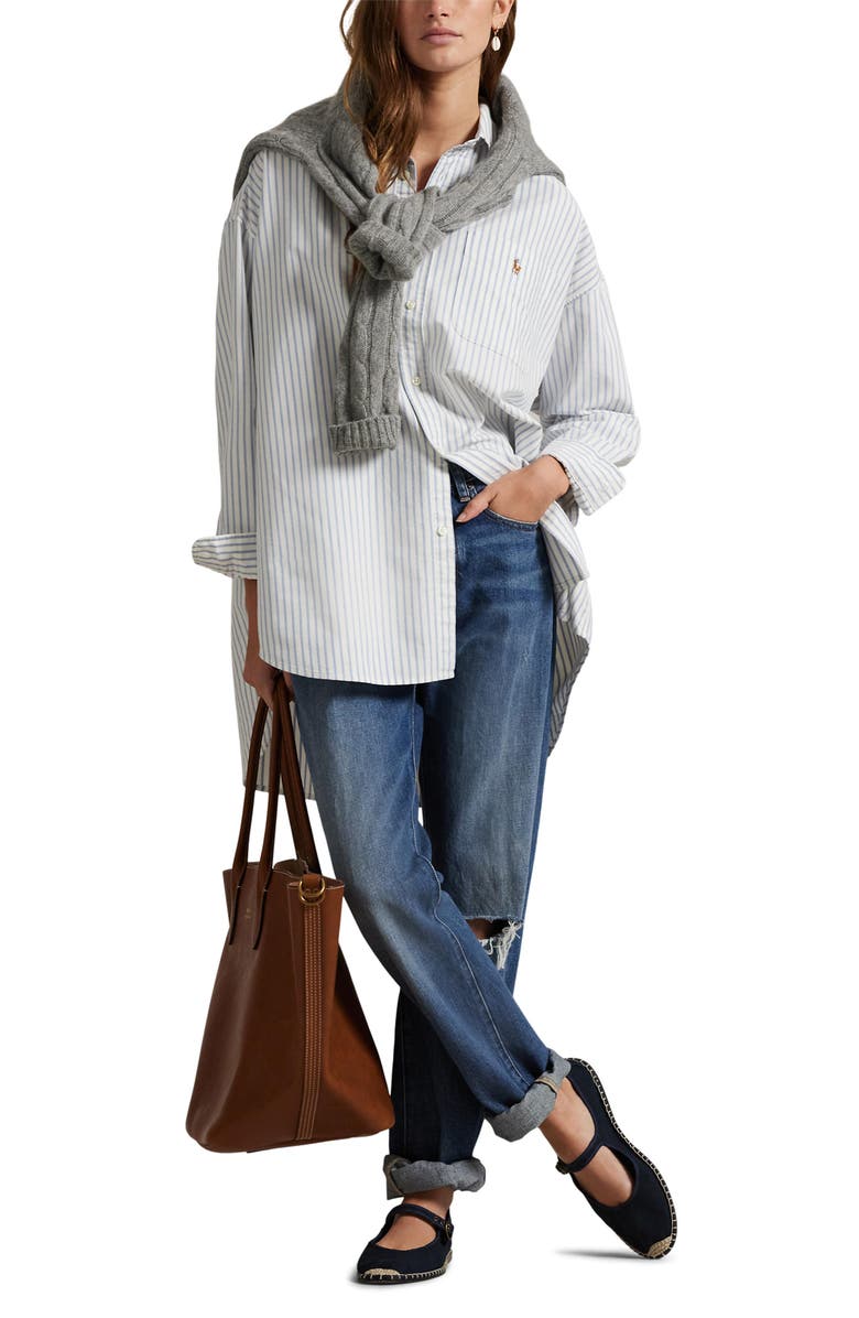 Polo Ralph Lauren The Big Cotton Oxford Shirt, Alternate, color, 