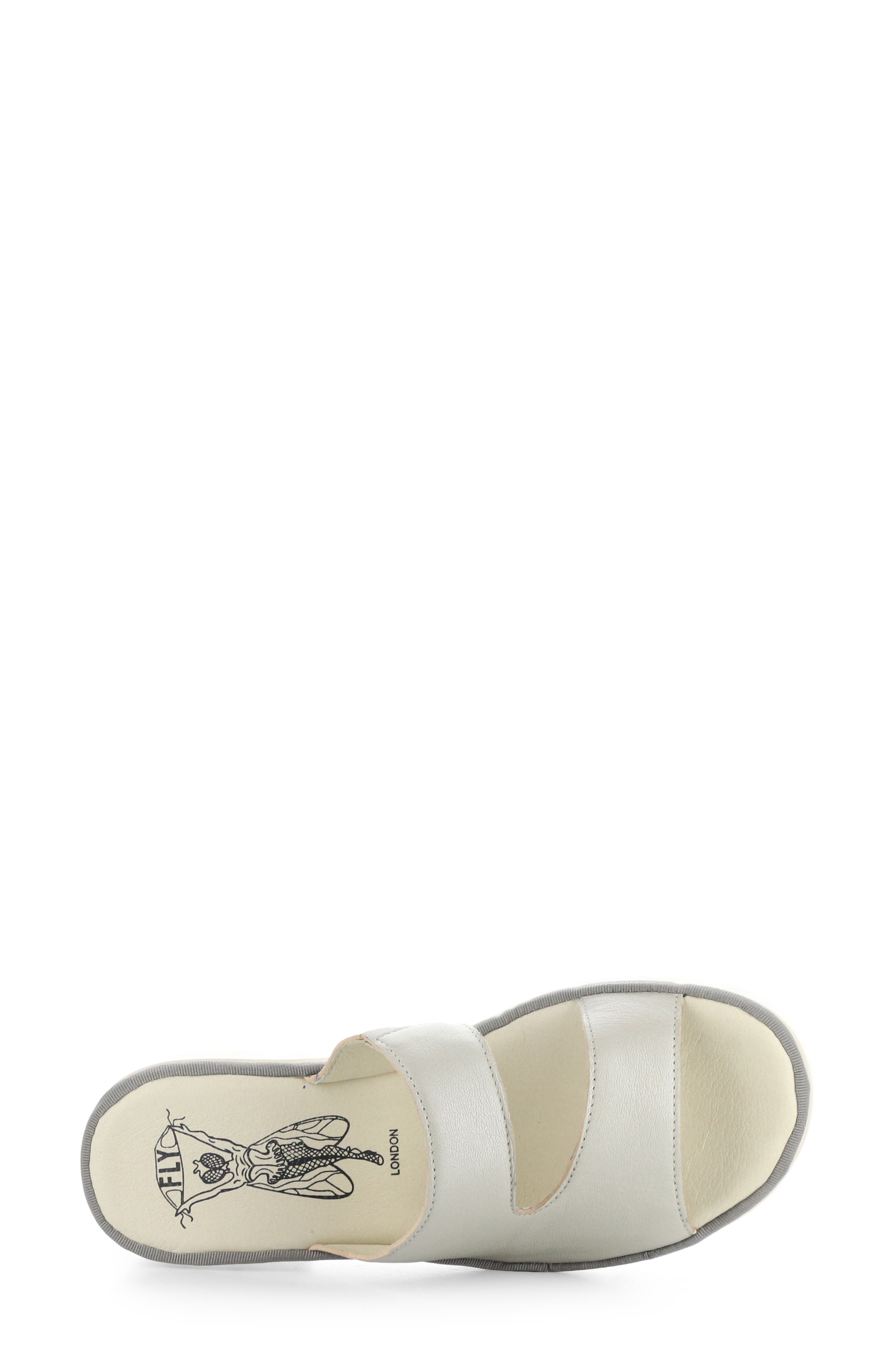 Fly London Tech Platform Sandal, Alternate, color, Silver Borgogna
