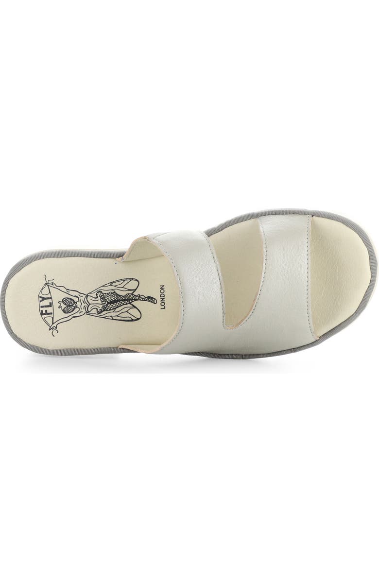 Fly London Tech Platform Sandal, Alternate, color, Silver Borgogna