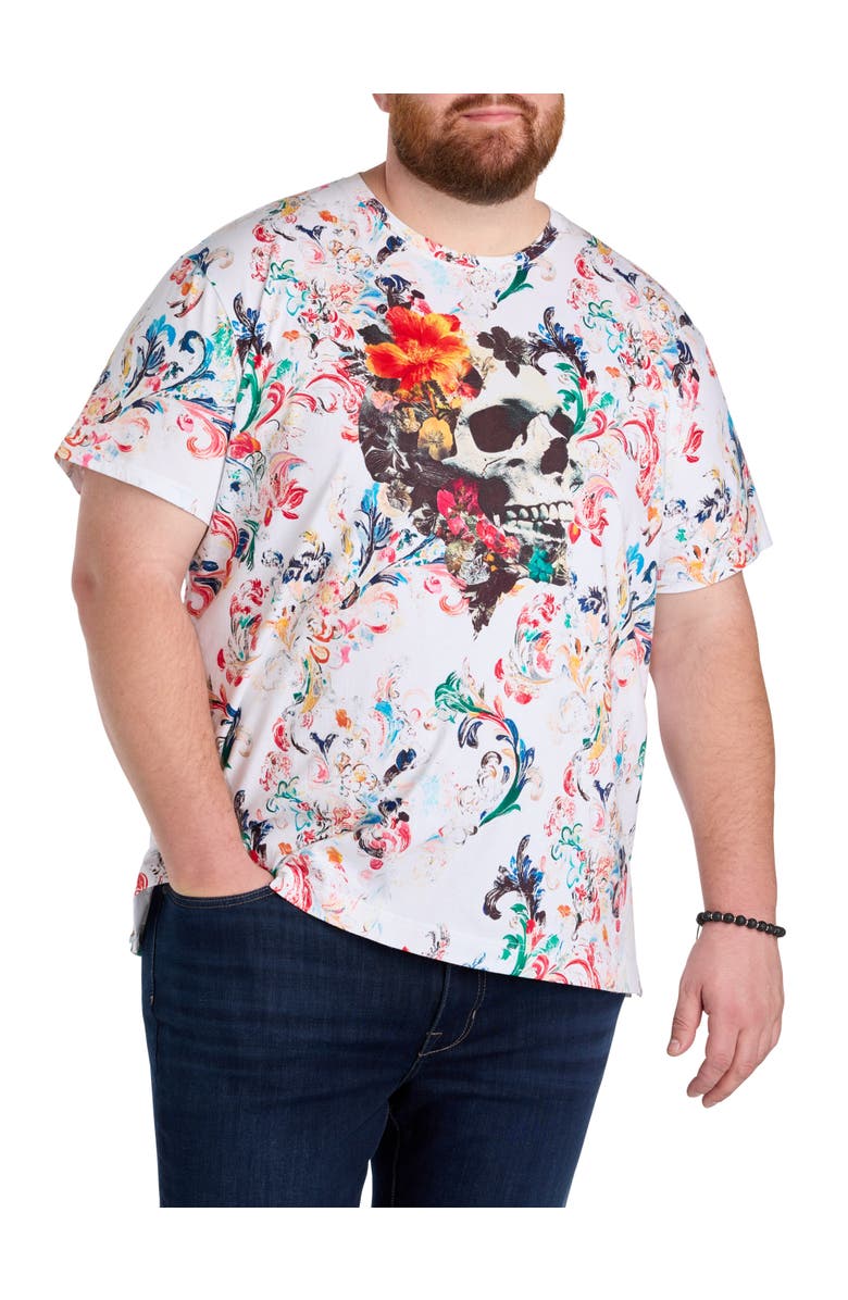 Robert Graham Big & Tall Deadly Blossom Graphic Tee, Main, color, Multi
