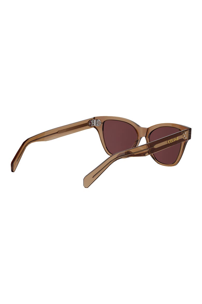 3 Dots 52mm Cat Eye Sunglasses, Alternate, color, ORANGE/ BROWN