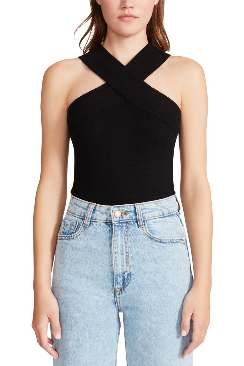 Top Floor Bodysuit, Main, color, BLACK