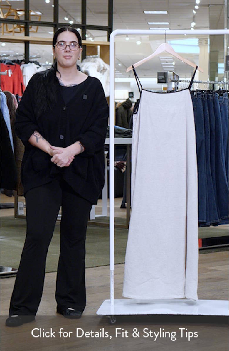 Elliana Sleeveless Linen Blend A-Line Maxi Dress, sales video thumbnail