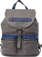 Longchamp Small Leather Flap Backpack