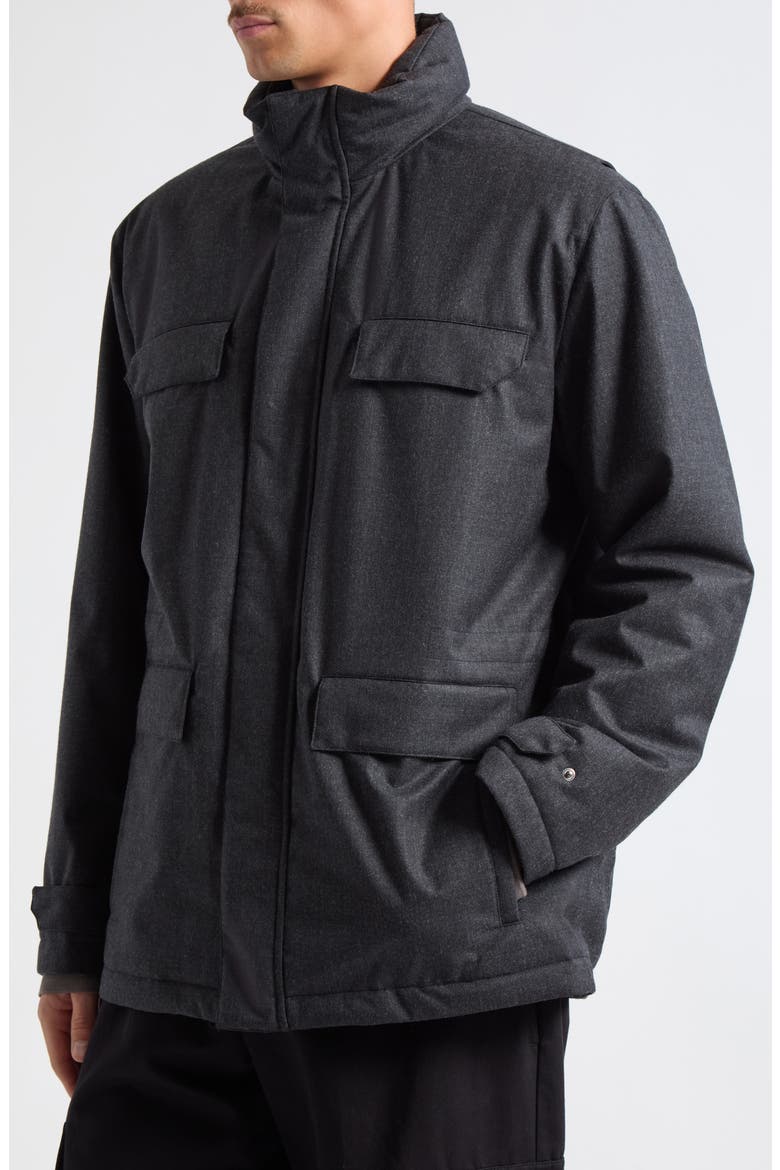 Ultralight Wool Blend Field Jacket, Alternate, color, 9487 CHARCOAL