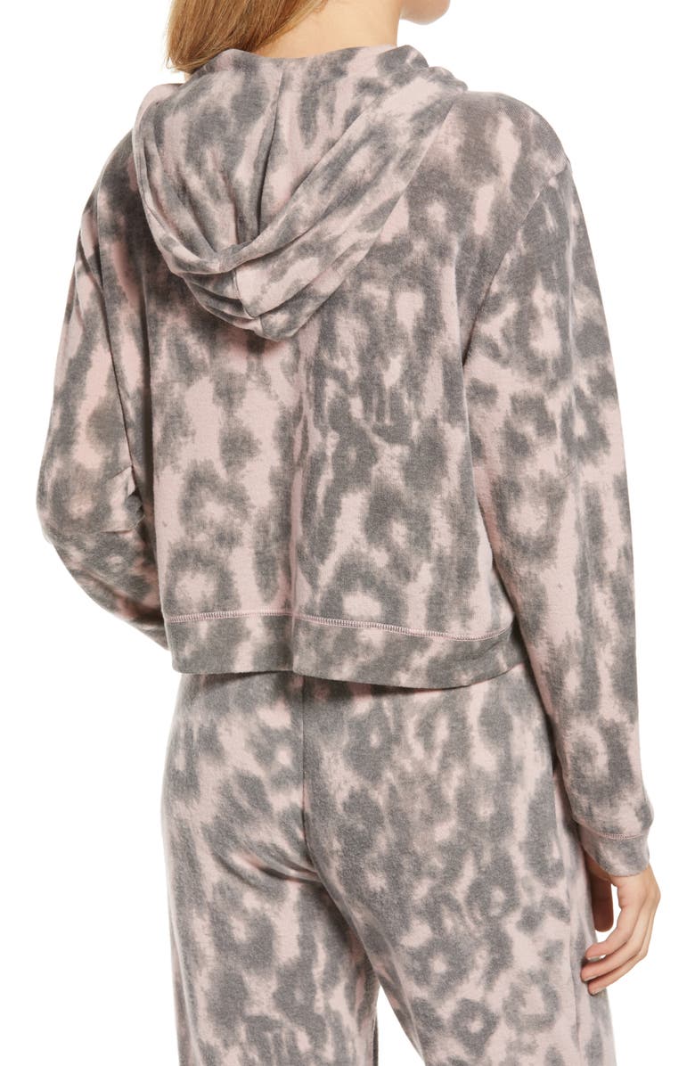BLANKNYC Leopard Hooded Sweatshirt, Alternate, color, 