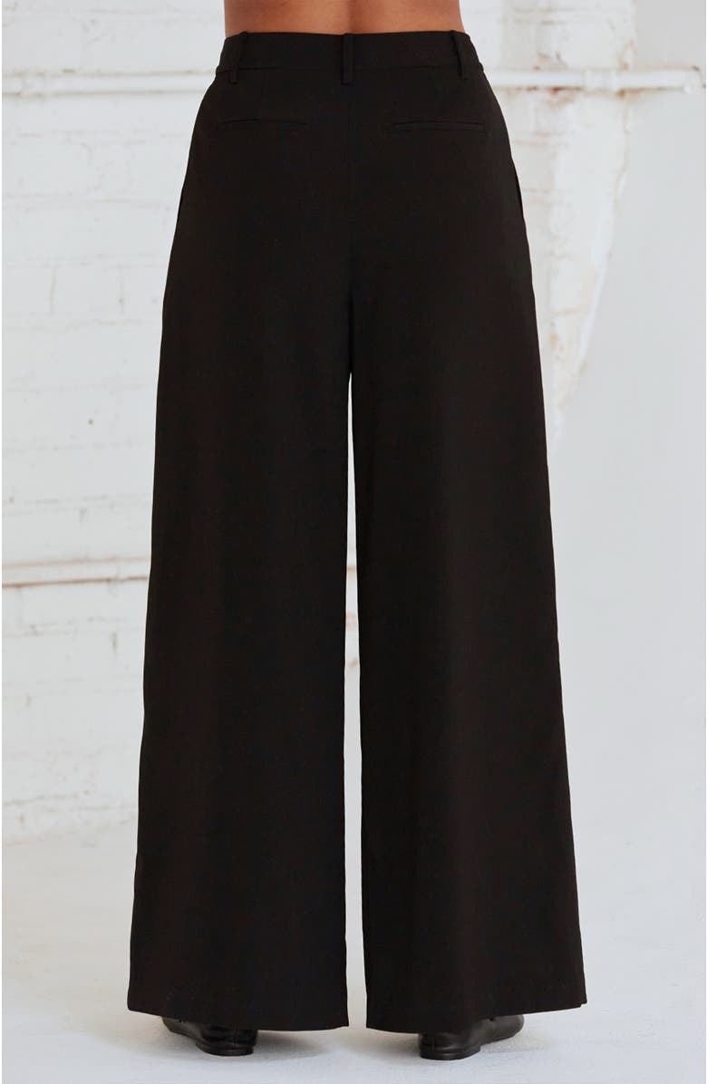 CRESCENT Pleated Wide Leg Trousers, Alternate, color, 