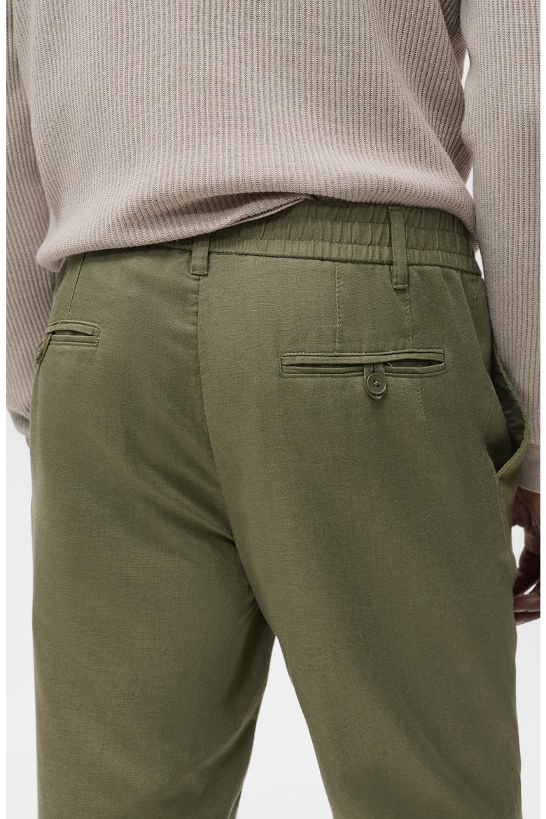 Slim Fit Drawstring Pants, Alternate, color, KHAKI GREEN