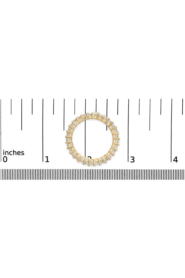 14K Yellow Gold 2.00 Ct Shared Prong Set Princess Cut Diamond Eternity Band Ring, Alternate, color, Yellow
