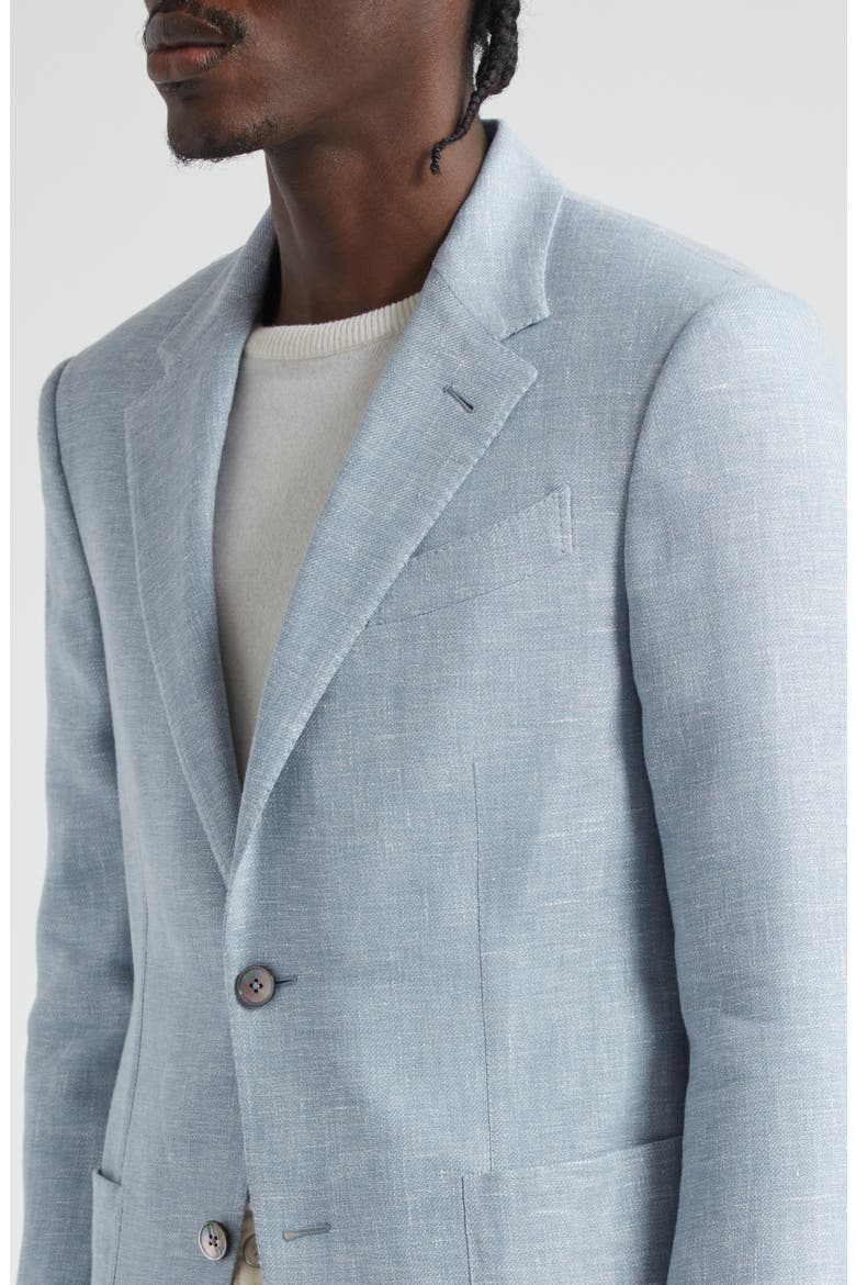 Fairway Crossover Linen Blend Sport Coat, Alternate, color, LIGHT BLUE