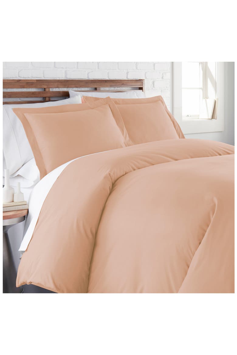 Luxury Essentials Duvet Cover Set, Alternate, color, PEACH