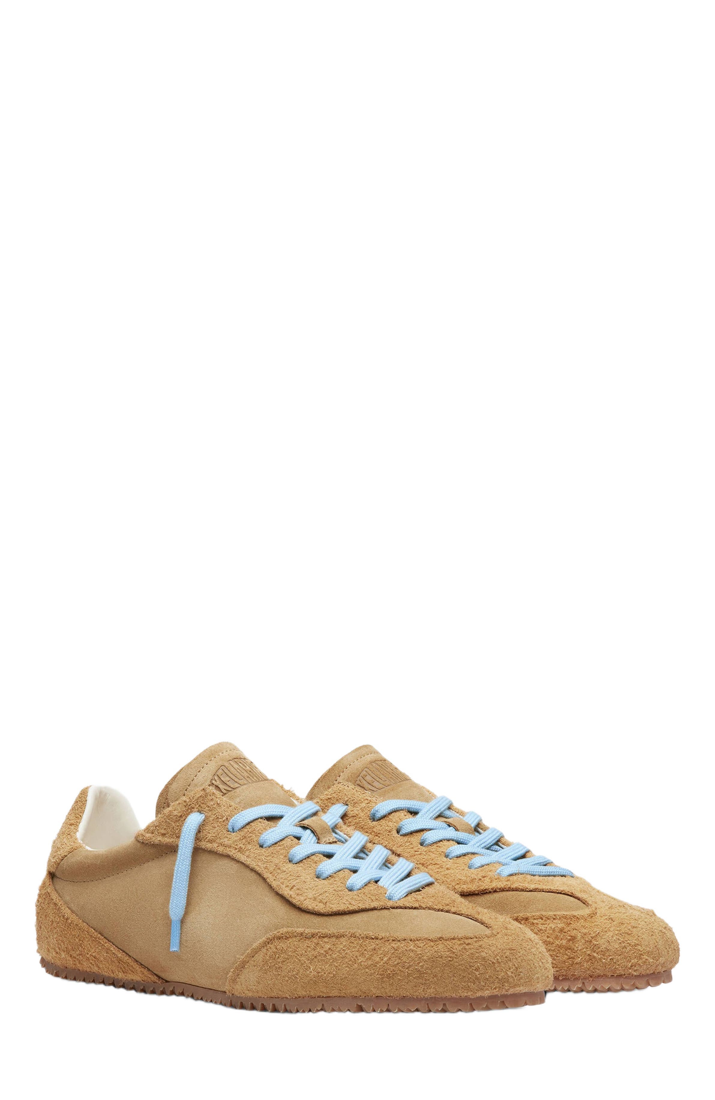 Daze Suede Runner - Men's, Alternate, color, Tan/Light Blue
