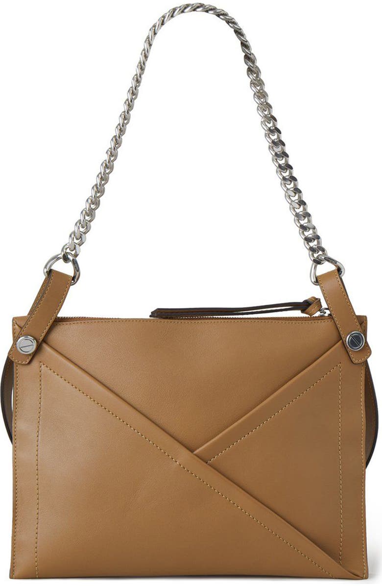 Mulberry Zipped Calfskin Leather Shoulder Bag, Alternate, color,