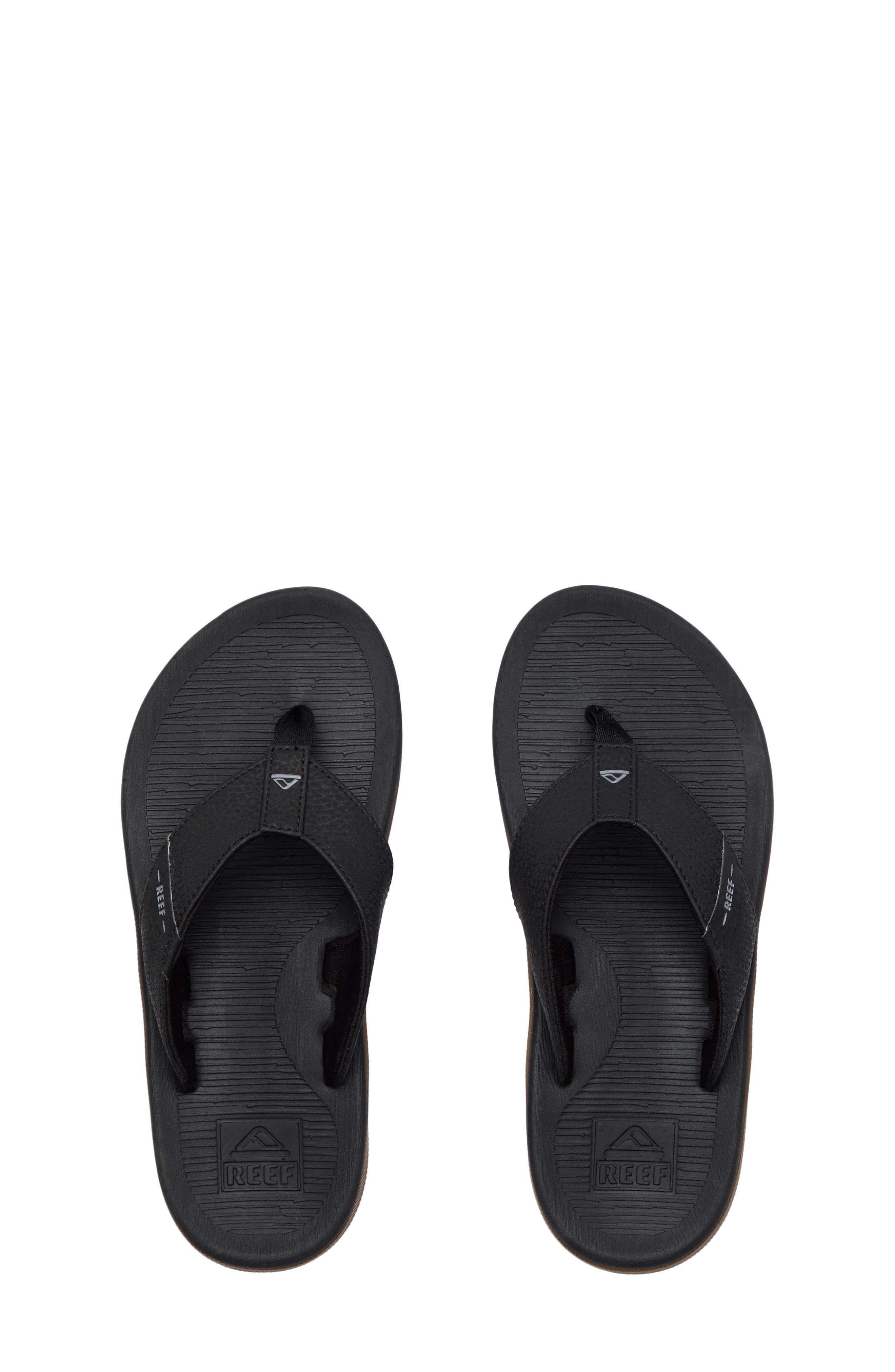 Reef Kids' Santa Ana Flip Flop, Alternate, color, Black