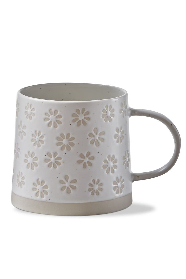 Fleur Mug Natural Stoneware Everyday, Main, color, Grey