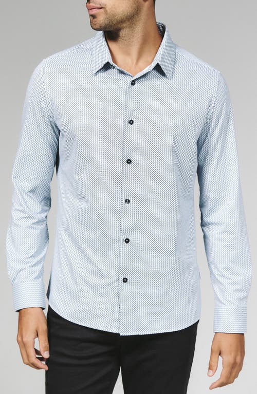 7 Diamonds Dante Button-up Shirt In Blue