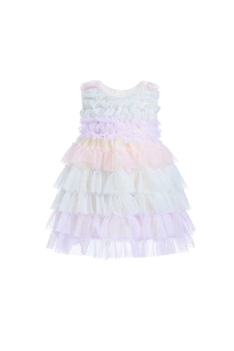 Ruffle Layered Tulle Dress, Main, color, Purple