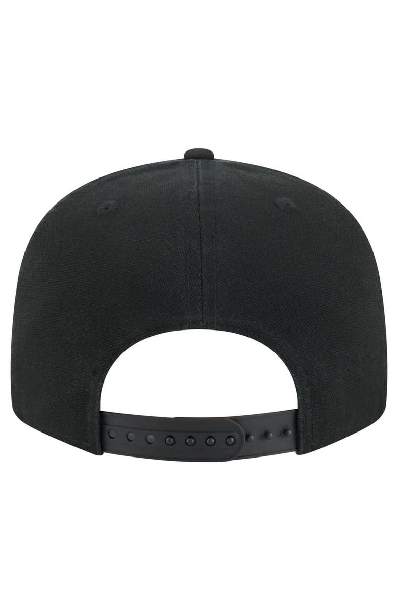 New Era Men's New Era Black Detroit Lions Adventure Canvas Split Panel 9FIFTY Snapback Hat, Alternate, color, Black