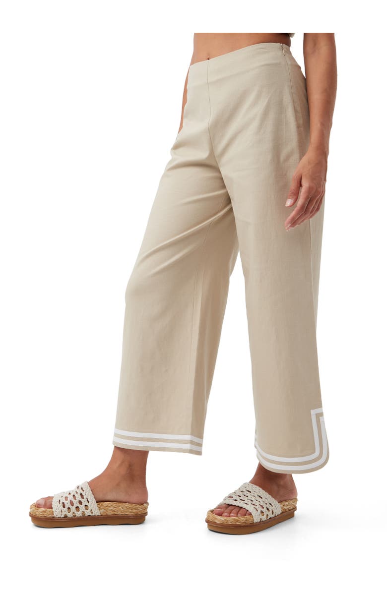 Trina Turk Abbey Linen Ankle Pant, Alternate, color, 
