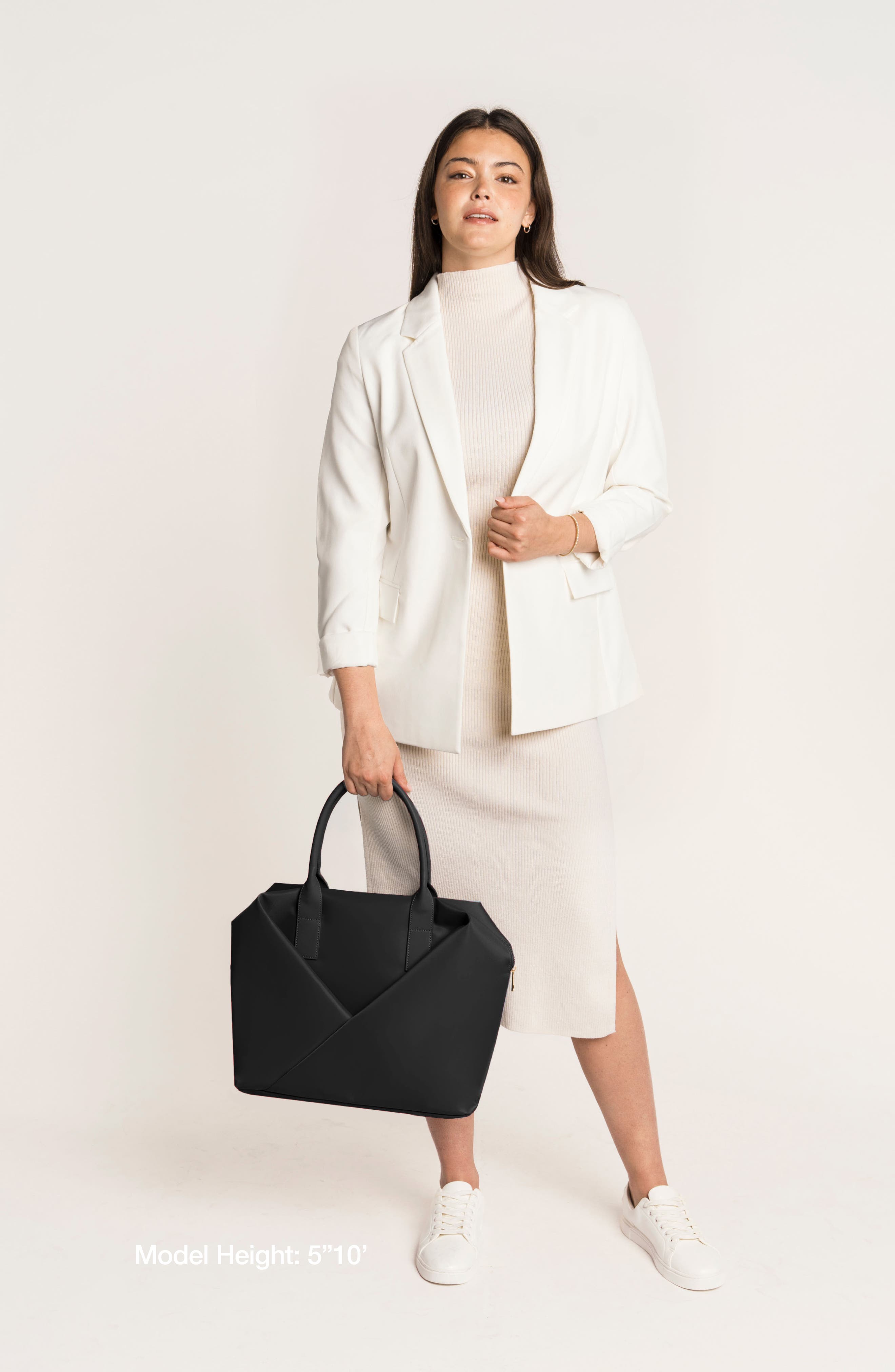 Lux and Nyx Origami Work Tote 15-Inch Laptop Tote Bag for Women, Alternate, color, Black + Gold