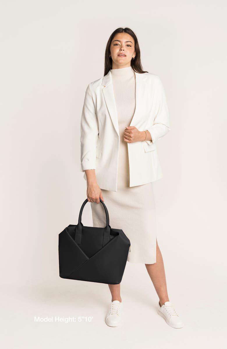 Lux and Nyx Origami Work Tote 15-Inch Laptop Tote Bag for Women, Alternate, color, Black + Gold