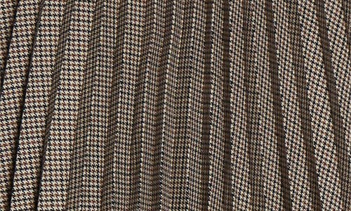 Undercover Mixed Media Skirt In Brown
