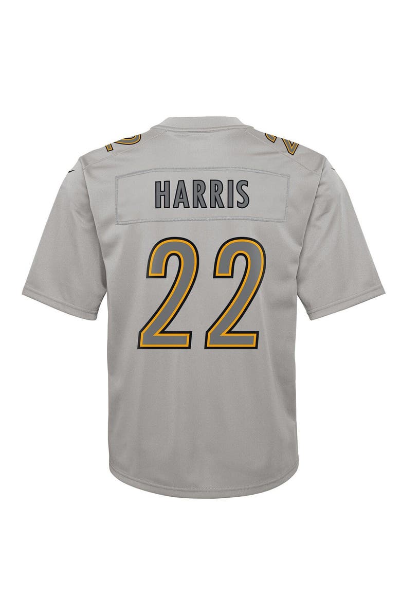 Nike Youth Nike Najee Harris Gray Pittsburgh Steelers Atmosphere Game Jersey, Alternate, color, 