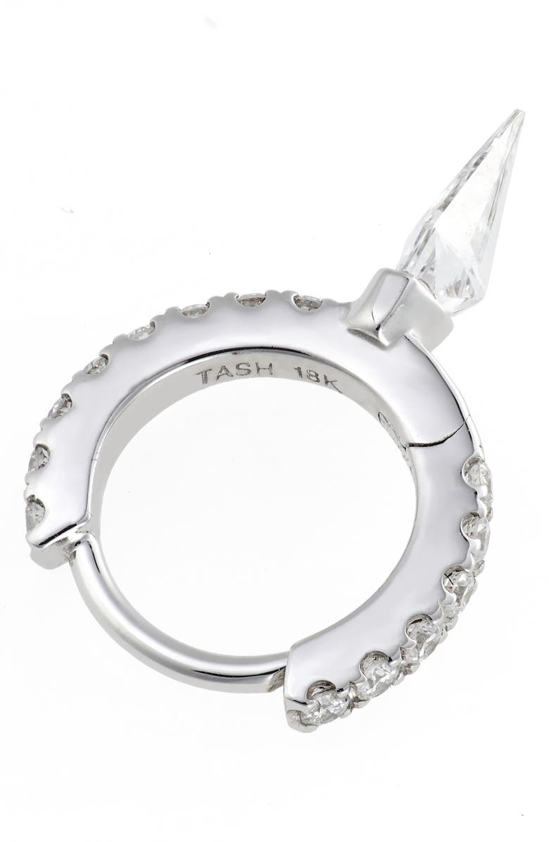 MARIA TASH Silhouette Diamond Short Spike Eternity Single Hoop Earring, Alternate, color, 