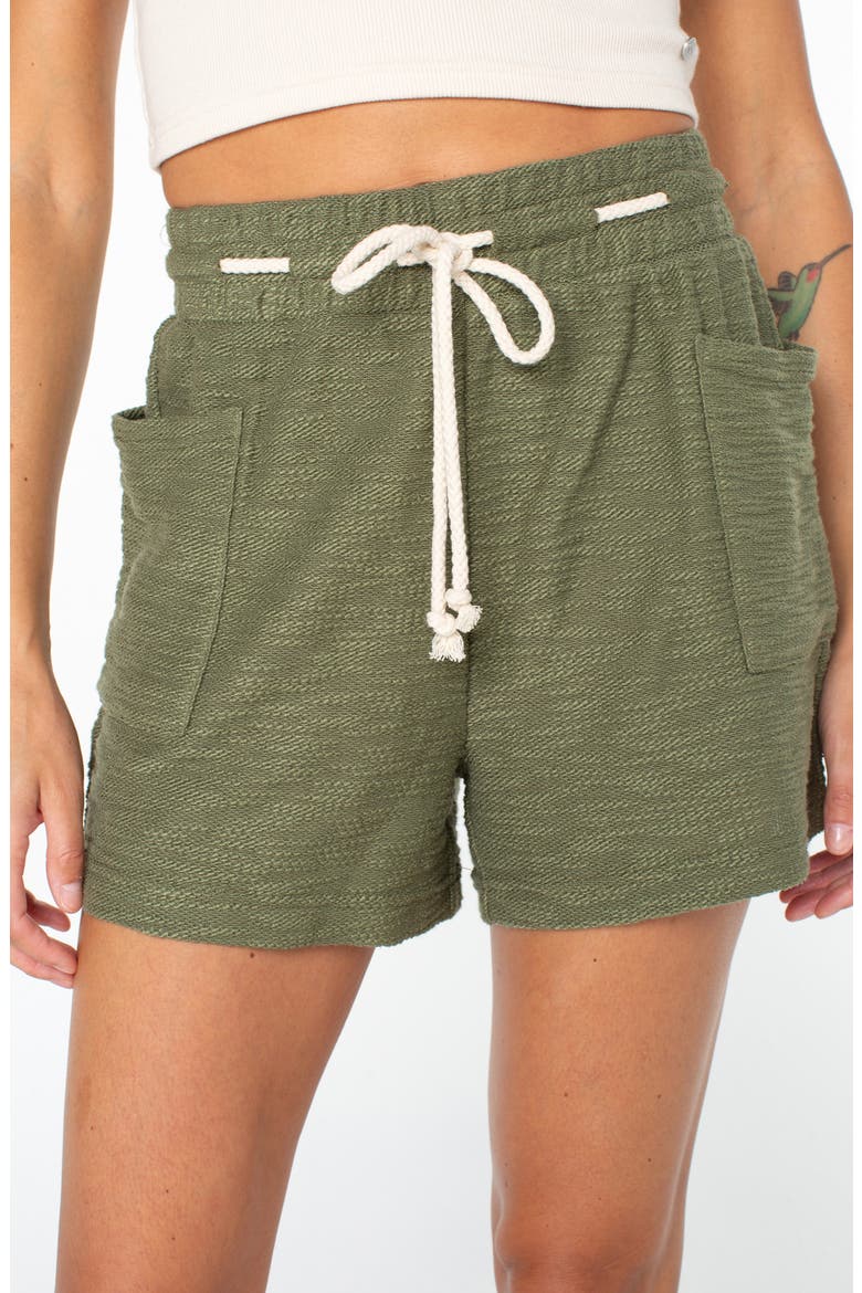 Sunny Coast Cotton Blend Shorts, Alternate, color, FOUR LEAF