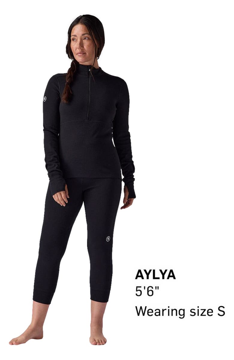 Backcountry Cedars Rws Merino Mid-Wt Baselayer 3/4 Bottom - Women's, Alternate, color, Black