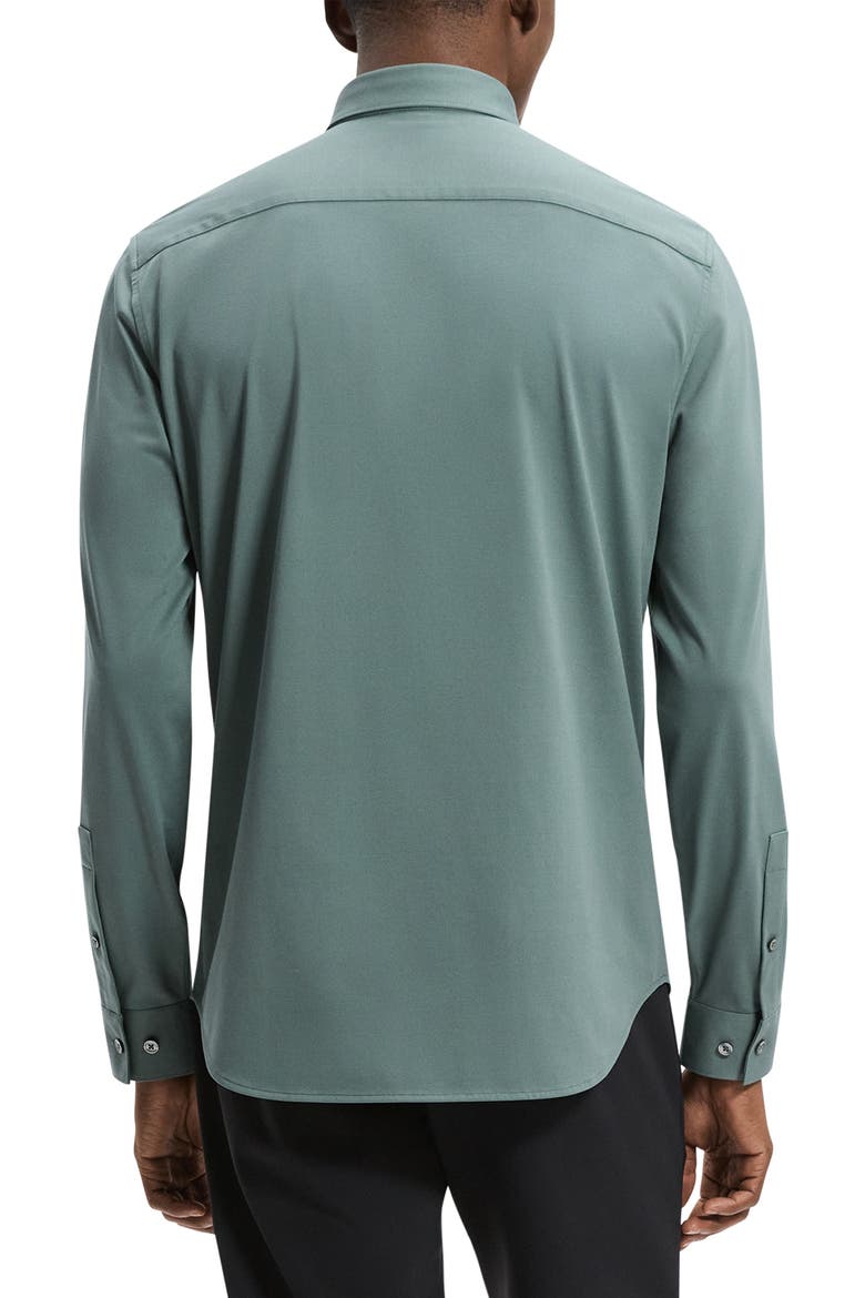 Sylvain ND Structure Knit Button-Up Shirt, Alternate, color, LIGHT PINE GROVE - 2QL