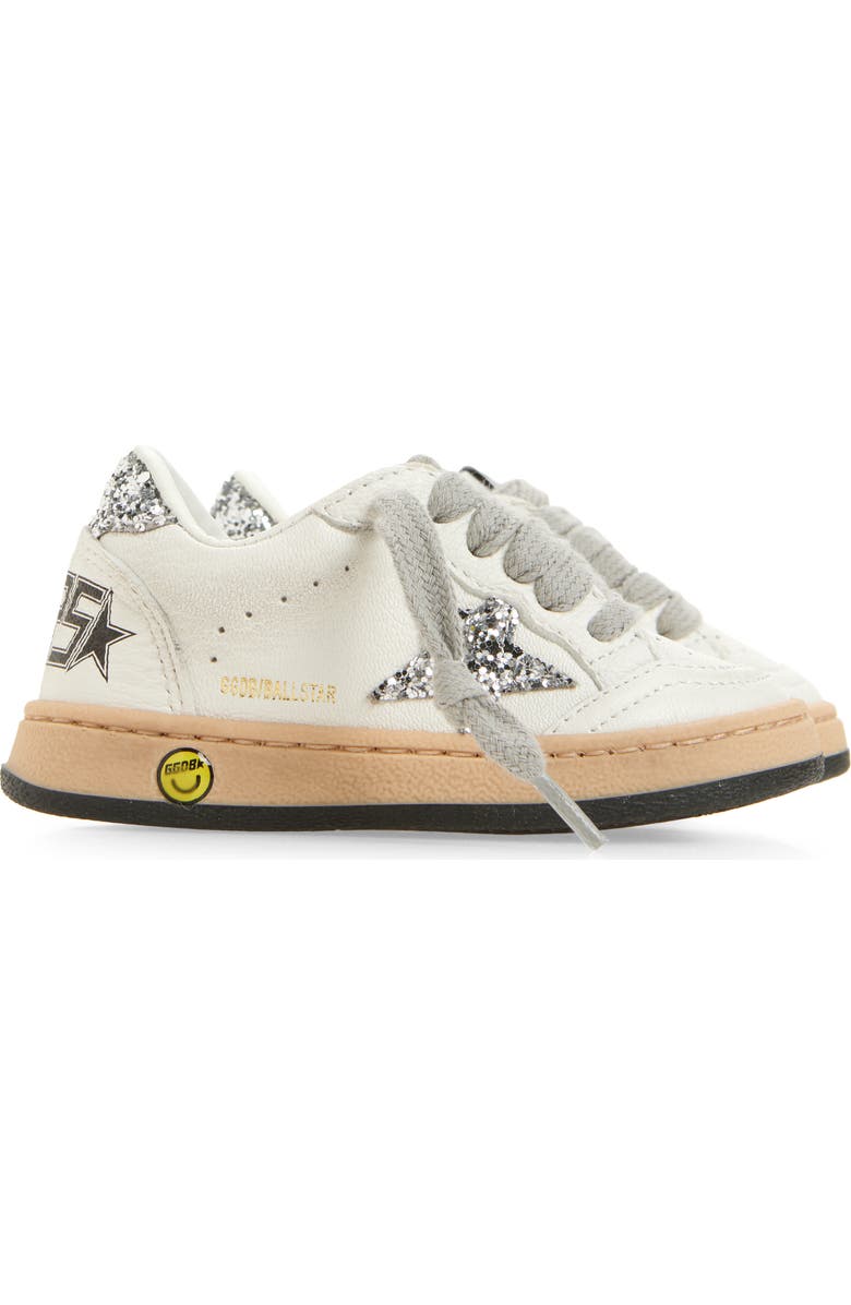 Golden Goose Kids' Ball Star Sneaker, Alternate, color, White/ Silver