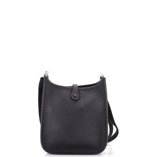 Pre-owned Hermes Hermes Evelyne Bag Gen Iii Clemence Tpm In Black