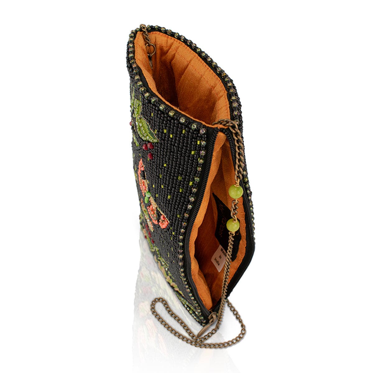Enchanting Evening Crossbody Phone Bag, Alternate, color, Black