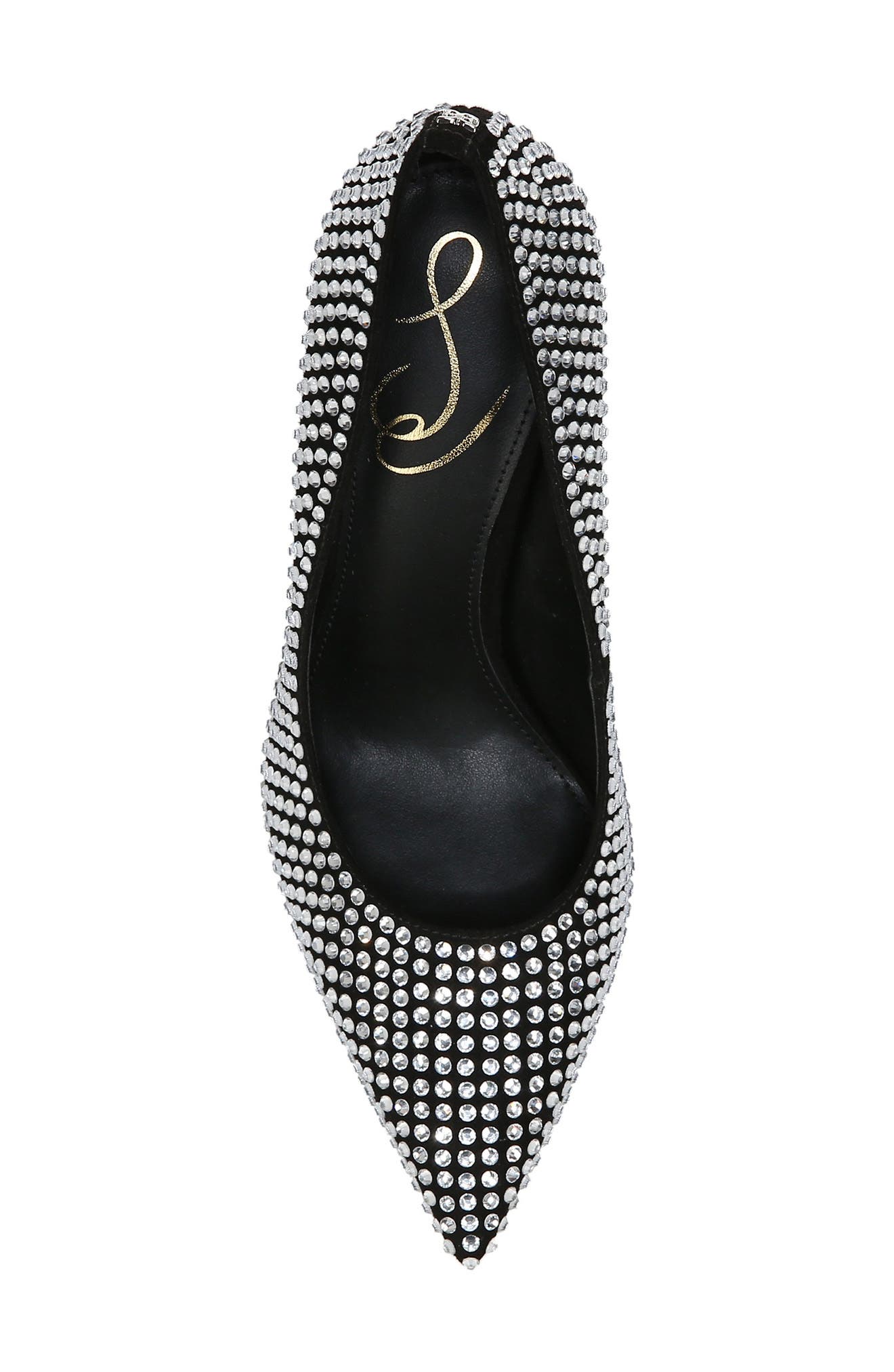 Sam Edelman Antonia Glitz Crystal Fluted Heel Pump, Alternate, color, 