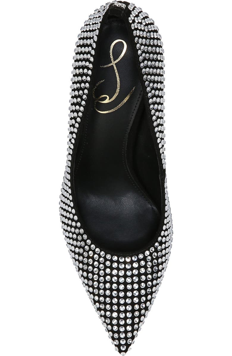 Sam Edelman Antonia Glitz Crystal Fluted Heel Pump, Alternate, color,