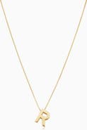 Oradina 14K Gold Love Letter Initial Necklace