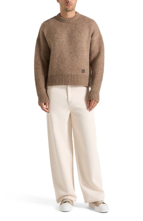 Kamil Art Slogan Brushed Knit Jumper