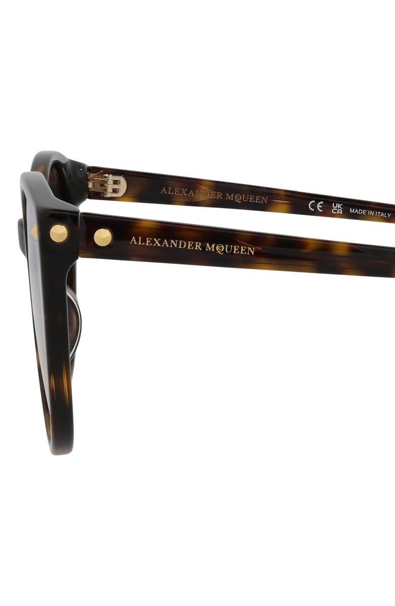 McQueen 55mm Gradient Cat Eye Sunglasses, Alternate, color, Avana Avana Brown