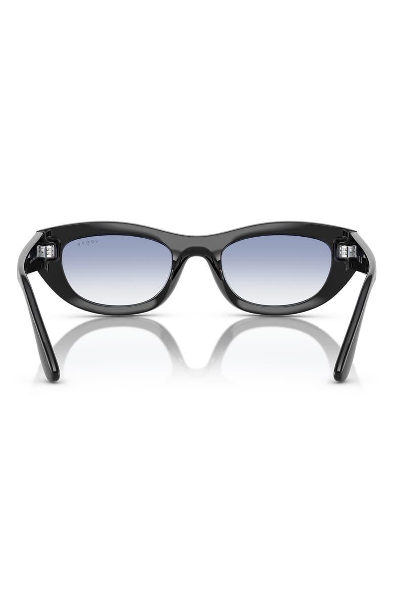 VOGUE 51mm Cat Eye Sunglasses, Alternate, color, Black Blue