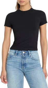 Good American Super Stretch Baby Tee