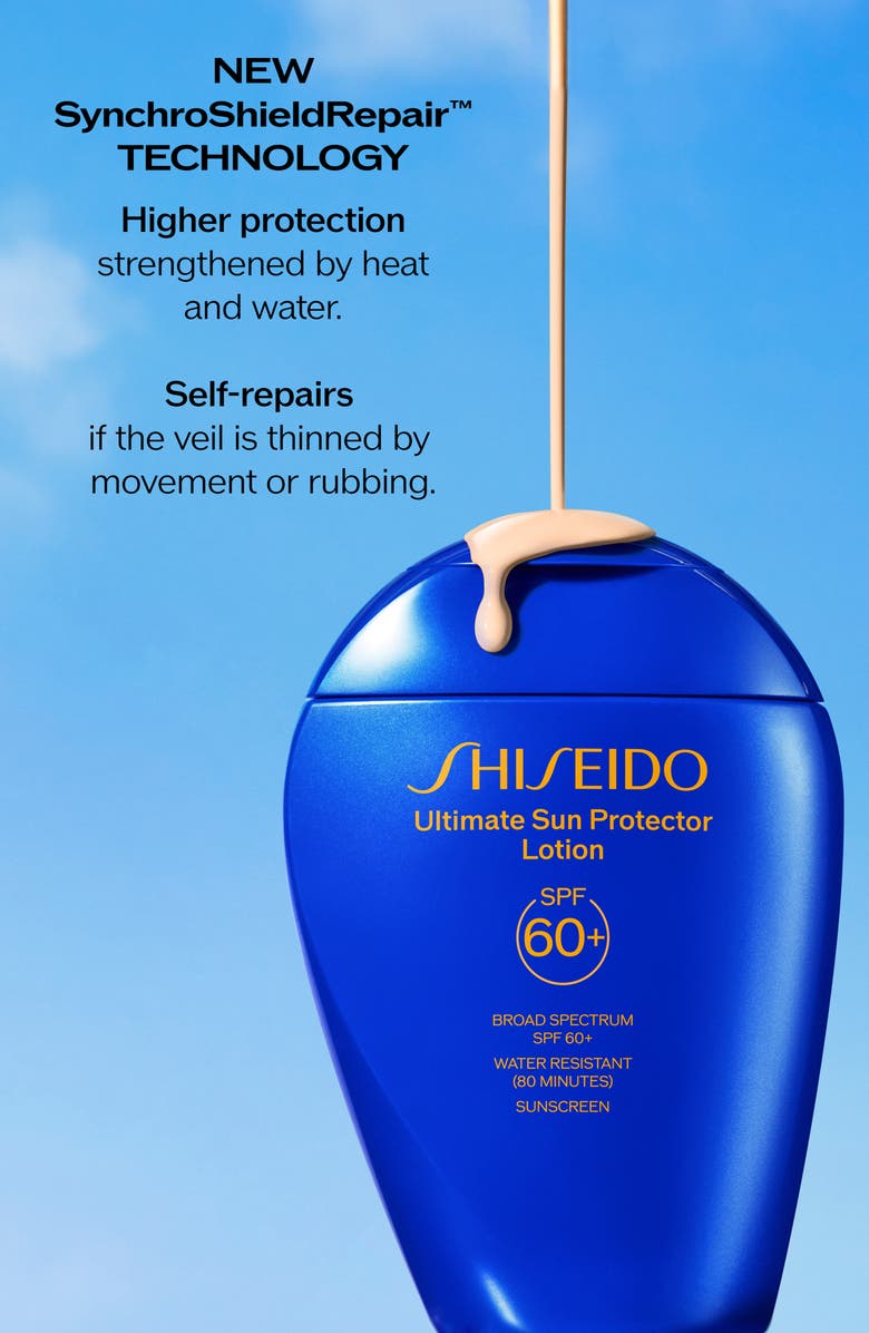 Shiseido x World Surf League Ultimate Sun Protector Lotion SPF 60+ Sunscreen, Alternate, color, 