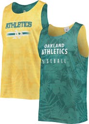 FOCO Men's FOCO Green/Gold Oakland Athletics Floral Reversible Mesh Tank Top