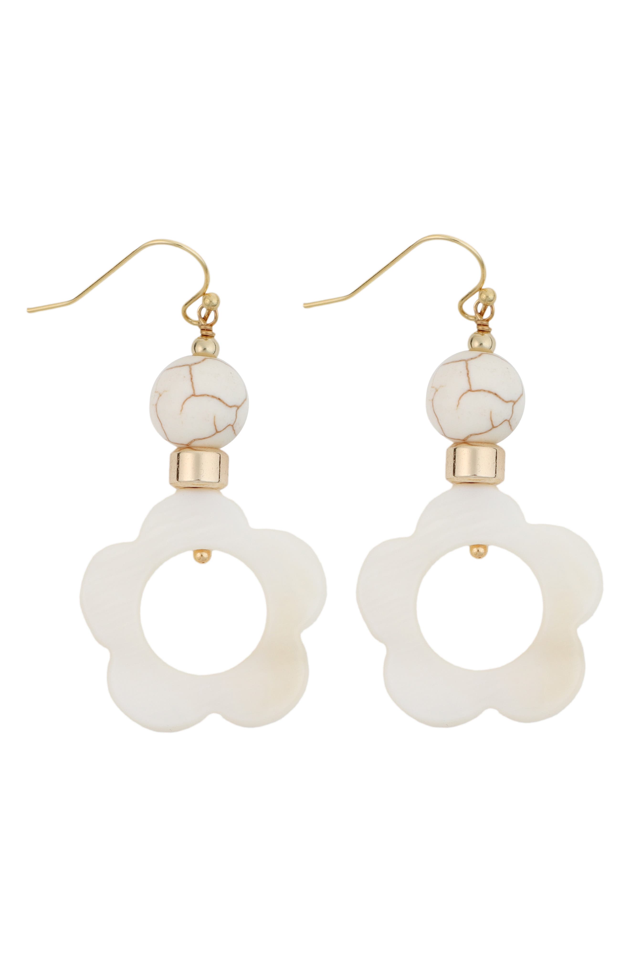 Panacea Resin Flower Drop Earrings
