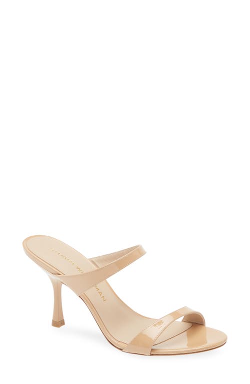 Stuart Weitzman Nudist Metallic Slide Sandal