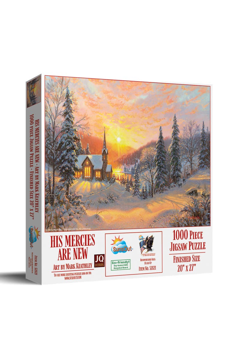 Sunsout His Mercies are New 1000 piece Jigsaw Puzzle for Adults, Main, color, Multicolor