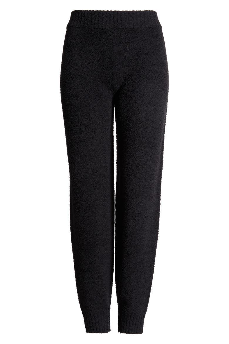 Darianna Fleece Lounge Pants, Alternate, color, BLACK