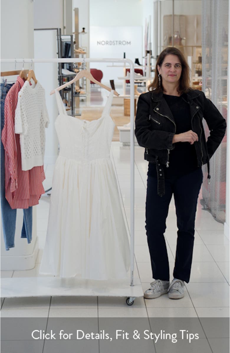 Milia Lace Up Corset Midi Dress, sales video thumbnail