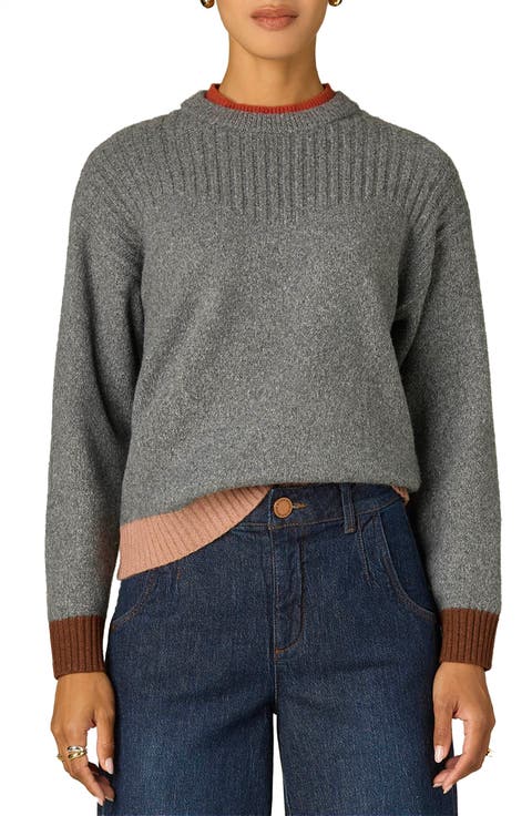 Crewneck Rib Sweater