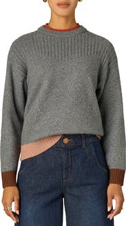 Wit & Wisdom Crewneck Rib Sweater